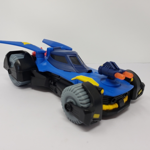 Imaginext Fisher Price DC Super Friends Legends of Batman Deluxe Batmobile Blue - Picture 1 of 16